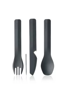 Zestaw sztućców wielorazowych Humangear GoBites Trio - grey - Kuchnia turystyczne i akcesoria - miniaturka - grafika 3