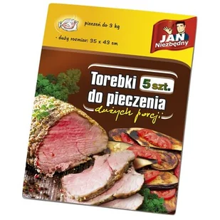 Jan Niezbędny Sarantis Torebki do Pieczenia 35x43cm 5szt 8571007816 - Folia, papier śniadaniowy, serwetki - miniaturka - grafika 1