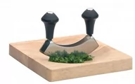 Noże kuchenne - Kitchen Craft tasak sprawia ze stali nierdzewnej z dwoma ostrzami, w opakowaniu na prezent KCHACHOIRSET - miniaturka - grafika 1