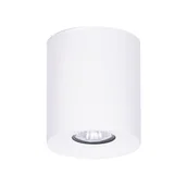 Lampy sufitowe - Biały, klasyczny spot na żarówkę GU10 K-5131 z serii HORN - miniaturka - grafika 1