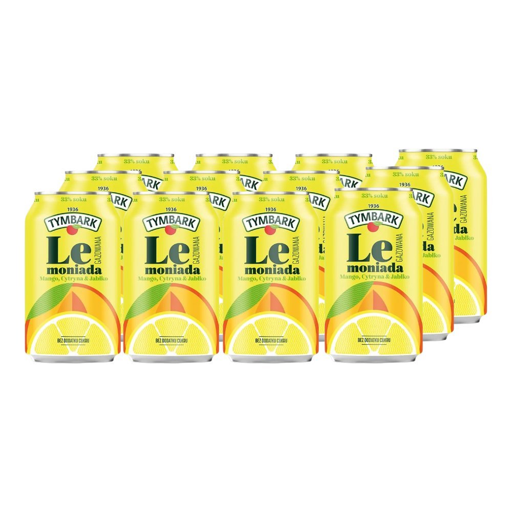 Tymbark Lemoniada gaz. jab cyt man 330ml x 12szt