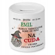 Skarbonki - Skarbonka dla Emila na Urodziny na Prezent z Nadrukiem ze Zdjęciem - miniaturka - grafika 1