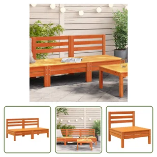 The Living Store Ogrodowe sofy bez podłokietników - 2 szt. - woskowy brąz - sosna - Sofa Ogrodowa - Sofy ogrodowe The Living Store Ogrodowe sofy bez podłokietników - 2 szt. - woskowy brąz - sosna - Sofa Ogrodowa - Sofy ogrodowe - miniaturka - grafika 1