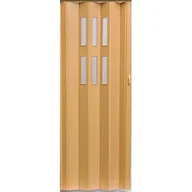 Drzwi wewnętrzne - Drzwi harmonijkowe PIONEER GLASS 043 84 x 202 cm buk - miniaturka - grafika 1