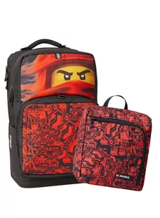 Plecak szkolny LEGO 24L - LEGO Mortensen Maxi Plus NINJAGO - red - Plecaki szkolne i tornistry - miniaturka - grafika 1