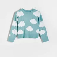 Swetry dla dziewczynek - Reserved - Wzorzysty sweter - Wielobarwny - miniaturka - grafika 1