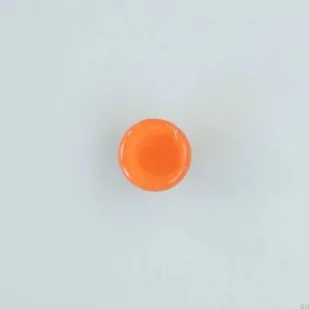 Gałka meblowa okrągła Szklana Pomarańczowa - Klamki - miniaturka - grafika 1