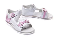 Buty dla dziewczynek - WOJTYŁKO 1S22302 srebrny, sandały dziecięce, rozmiary 20-25 - Wojtyłko - miniaturka - grafika 1