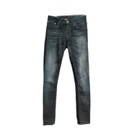 Spodnie damskie - Nudie Damskie Spodnie Wygodne Jeansowe Dżinsowe Stylowe Granatowe Rozmiar 26/32 - miniaturka - grafika 1