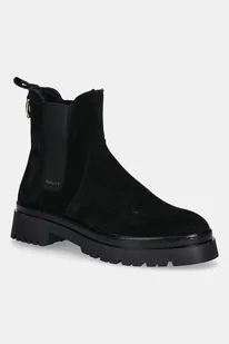 Gant sztyblety zamszowe Aligrey damskie kolor czarny na platformie 31553157 - Botki damskie - miniaturka - grafika 1