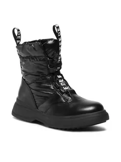 Buty dla dziewczynek - DeeZee Trapery CS5590-01 Czarny - grafika 1