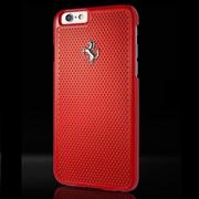 Etui i futerały do telefonów - Ferrari Hardcase FEPEHCP6RE iPhone 6/6S perforated aluminium czerwony - miniaturka - grafika 1
