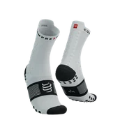 Skarpetki sportowe męskie - COMPRESSPORT Skarpetki do biegania trailowe ProRacing Socks V4 Trail white/black - miniaturka - grafika 1