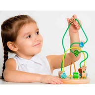 Zabawki kreatywne - Drewniany labirynt drzewo (przeplatanka) - miniaturka - grafika 1