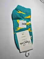 Skarpetki męskie - Kolorowe skarpety Happy Socks stopki unisex rozmiar 36-40 (2430) - miniaturka - grafika 1