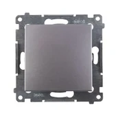 Wyłączniki światła i elektryczne - Simon Włącznik pojedynczy 54 srebrny - miniaturka - grafika 1