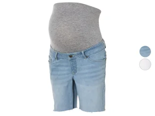 esmara® Szorty jeansowe damskie ciążowe z bawełną - Spodnie ciążowe - miniaturka - grafika 1