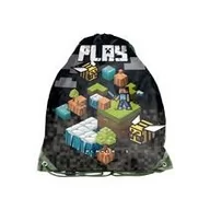 Plecaki worki - Plecak Worek Szkolny Na Buty Paso Minecraft Player - miniaturka - grafika 1