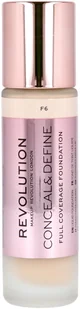Makeup Revolution Conceal & Define podkład kryjący odcień F6 23 ml - Podkłady do twarzy - miniaturka - grafika 2