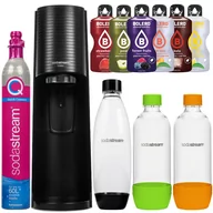 Saturatory - Saturator SodaStream Terra Black jedna butelka + 2 butelki PET (Pomarańczowa + Zielona) + bolero - miniaturka - grafika 1