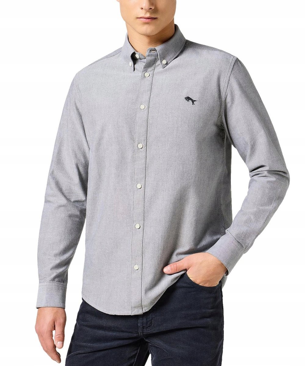 Koszula Wrangler OXFORD SHIRT 112357230 Grey L