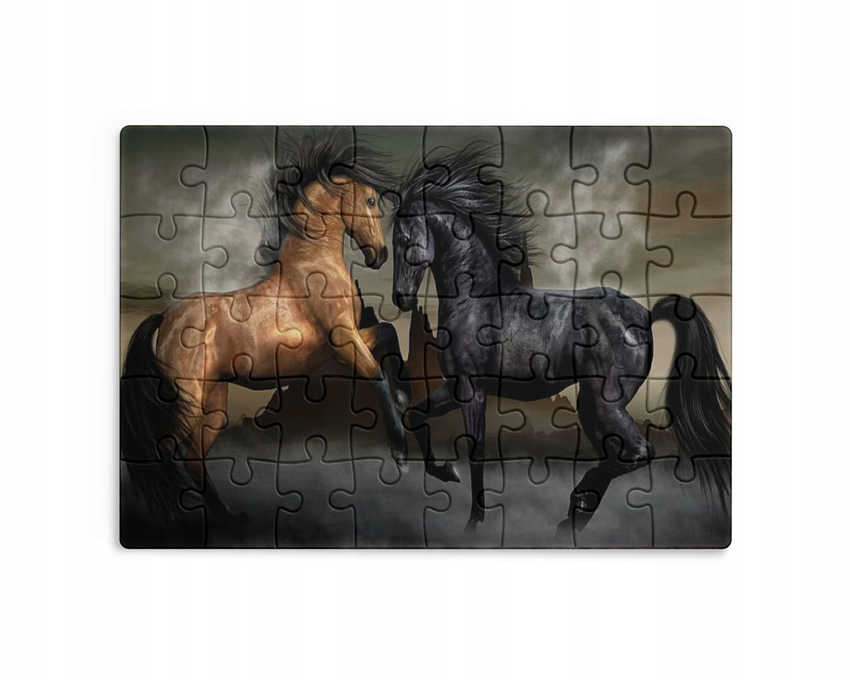 Puzzle 30/70/96/110 Elementów Sublimacja + Eko Pudełko Konie Różne Grafiki
