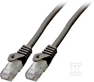 Kable miedziane - Patchcord RJ45 U/UTP kat. 6 LSZH CCA czarny 2m - miniaturka - grafika 1