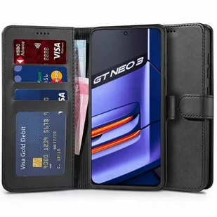 Tech-Protect Etui Wallet do Realme GT Neo 3 Czarny - Etui i futerały do telefonów - miniaturka - grafika 1