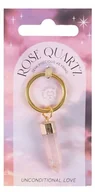 Breloki - Brelok Do Kluczy Rose Quartz Różowy Kwarc - miniaturka - grafika 1