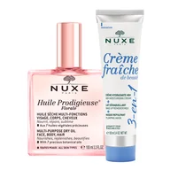 Zestawy kosmetyków damskich - Zestaw Nuxe Huile Prodigieuse Florale, suchy olejek do ciała, twarzy i włosów, 100 ml + krem nawilżający 3w1, 100 ml za 1 grosz - miniaturka - grafika 1