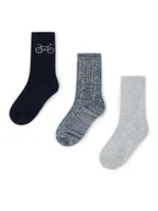 Skarpetki dla dzieci - Mayoral Zestaw 3 par wysokich skarpet dziecięcych 10804 Kolorowy - miniaturka - grafika 1