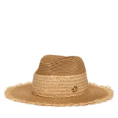 Czapki damskie - Kapelusz Guess AW5509 POL01 Beżowy - miniaturka - grafika 1