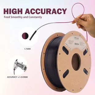 ERYONE Dual Color Silk PLA Filament 1kg - Black - Filamenty i akcesoria do drukarek 3D - miniaturka - grafika 6