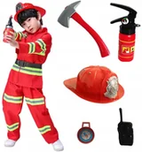 Kompasy - Strój Kostium Strażaka Kask Gaśnica Kompas 140/146 - miniaturka - grafika 1