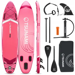 Deska Sup Dmuchana Do Pływania Pompowana Akcesoria Plecak Tsunami 350cm T10 - Plecaki - miniaturka - grafika 1