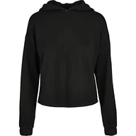 Bluzy damskie - Urban Classics Damska bluza z kapturem Oversized Shaped Modal Terry Hoody z kapturem, czarny, 5XL - miniaturka - grafika 1