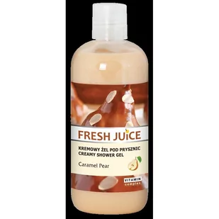 Fresh Juice Caramel & Pear kremowy żel pod prysznic 500ml - Kosmetyki do kąpieli - miniaturka - grafika 1