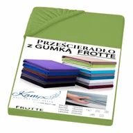 Prześcieradła - PRZEŚCIERADŁO Z GUMKĄ FROTTA ZIELONY 80x210 - miniaturka - grafika 1