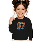 Bluzy dla dziewczynek - BLUZA DZIECIĘCA 67 SIX SEVEN VIRAL KOSZYKÓWKA 110-116 DLA CHŁOPCA - miniaturka - grafika 1