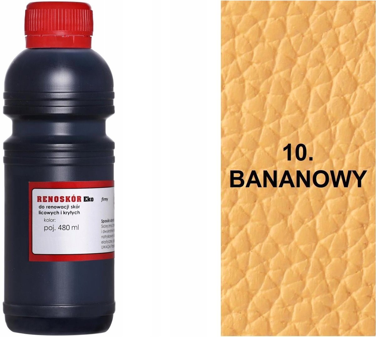 G12-85 BANANOWY 10 RENOSKÓR FARBA DO SKÓRY RENOWATOR KOLORU LAKIER WILBRA