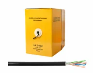 Kable miedziane - PS Kabel komputerowy - skrętka UTP 100% Cu + Żel czarny. (1LM) - miniaturka - grafika 1