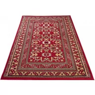 Dywany - Czerwony prostokątny dywan w stylu rustykalnym - Lano 5X - miniaturka - grafika 1