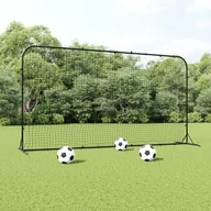 Piłka nożna - Rebounder do piłki nożnej, czarny, 366x90x183 cm, HDPE Lumarko! - miniaturka - grafika 1