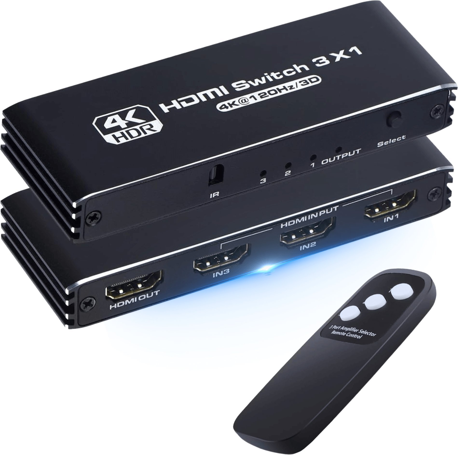 PAWONIK SWITCH HDMI 2.1 3x1 SPLITTER 1x3 Rozdzielacz 4K/120Hz HDR HDCP REAGLE