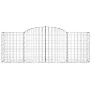 vidaXL Kosze gabionowe, 12 szt, 300x50x100/120cm, galwanizowane żelazo - Ogrodzenia - miniaturka - grafika 5