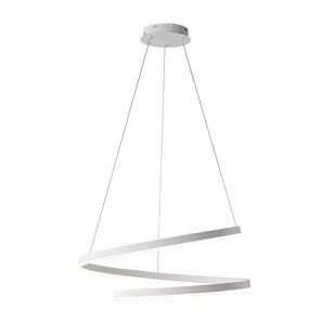 Biała, ledowa lampa wisząca w kształcie sprężyny K-8182 z serii KOLOSO - Lampy sufitowe - miniaturka - grafika 1