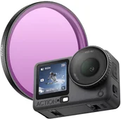 Filtry fotograficzne - FILTR ND16 SZARY NEUTRALNY OCHRONNY DO KAMERY SPORTOWEJ DJI OSMO ACTION 6 - miniaturka - grafika 1