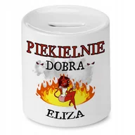 Skarbonki - Skarbonka Dla Elizy na Urodziny Imieniny Prezent z Nadrukiem ze Zdjęciem + Opakowanie na prezent (wzór 04) - miniaturka - grafika 1