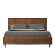 Łóżka - Łóżko tapicerowane bez ramy 160x200 z tkaniną Adele w kolorze pomarańczowym, Epoch 04 - miniaturka - grafika 1