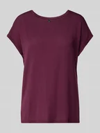 Koszulki i topy damskie - T-shirt o kroju regular fit z mieszanki lyocellu model ‘AVA’ - miniaturka - grafika 1